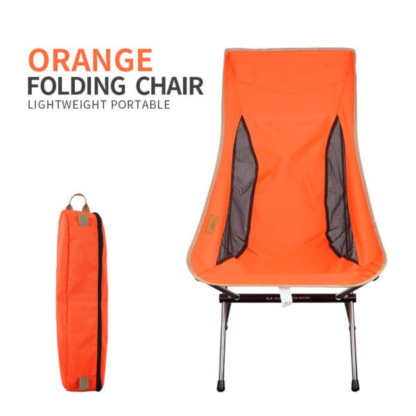Chaise à dossier pliante d'extérieur, idéale pour camping, pêche, plage, loisir – Image 4
