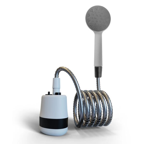 Douche de camping compacte alimentée par batterie rechargeable – Image 2
