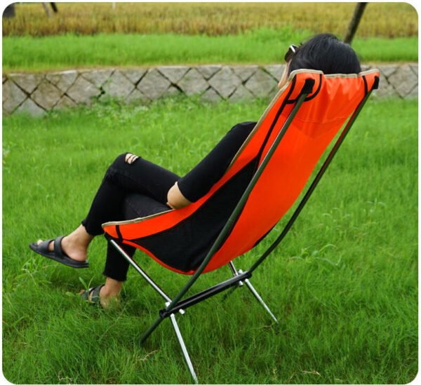 Chaise à dossier pliante d'extérieur, idéale pour camping, pêche, plage, loisir – Image 9